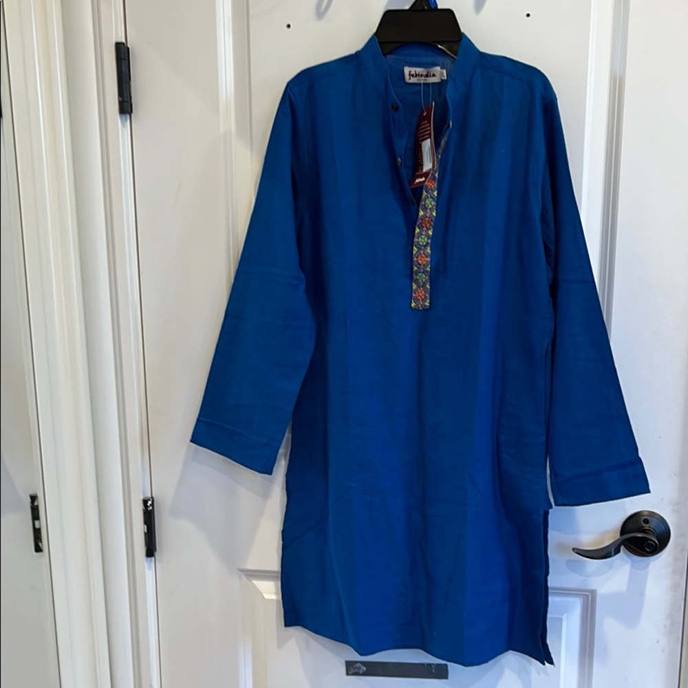 Fabindia Blue Kurta Shirt